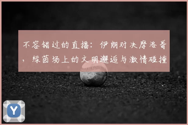 不容错过的直播：伊朗对决摩洛哥，绿茵场上的文明邂逅与激情碰撞